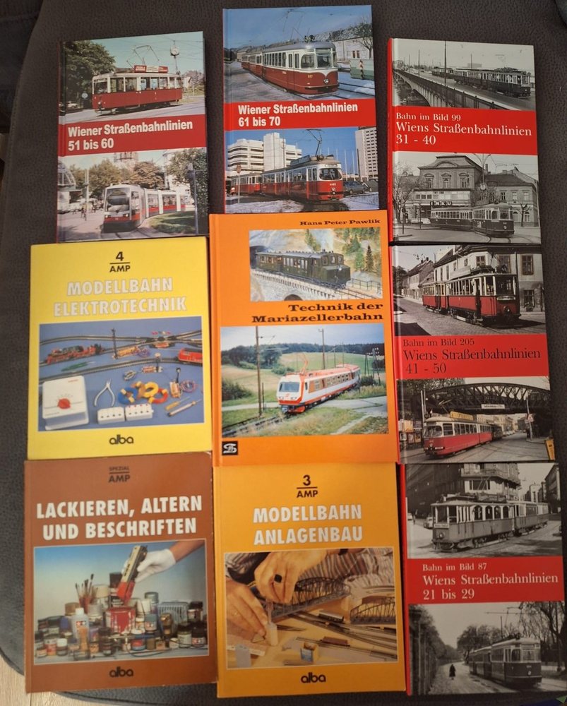 alba alba Modellbahn-Praxis (AMP), 12 Bücher, Foto 1
