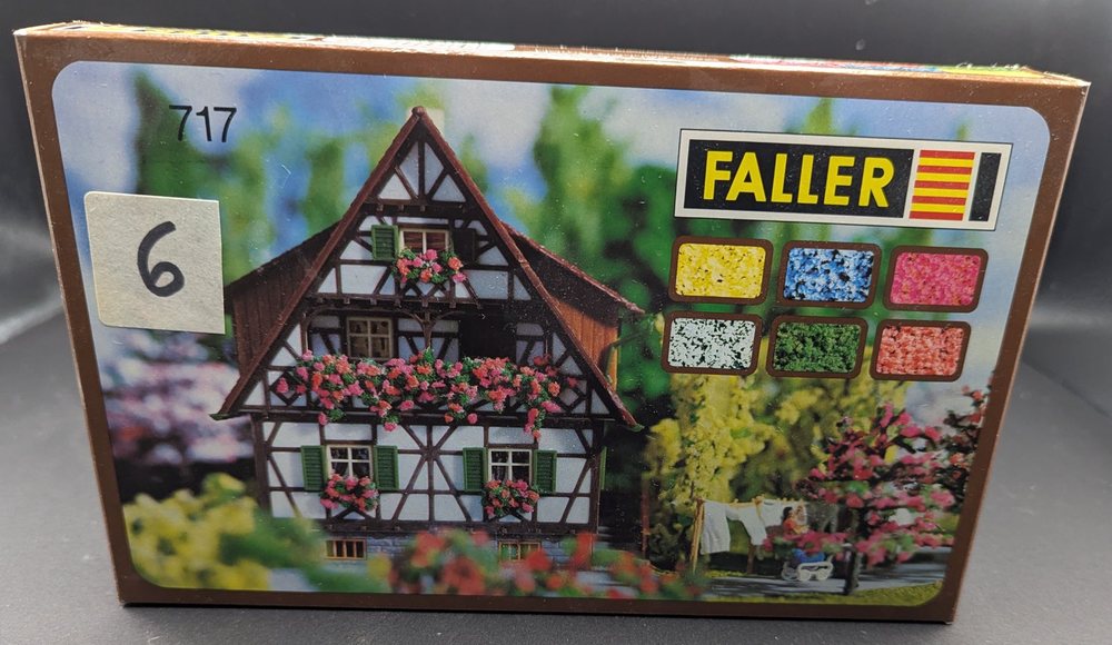 Faller Flockenmaterial / Decor flock (717), 6 Farben, 15 g, Foto 1
