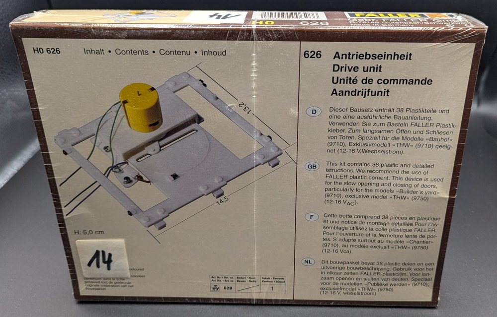 Faller Antriebseinheit für Tore (626), originalverpackt, Foto 2