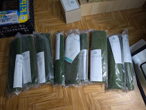 Silflor Grasmatten-Sammlung: 9 Rollen Silflor (Wiese, Rasen, Heideboden)